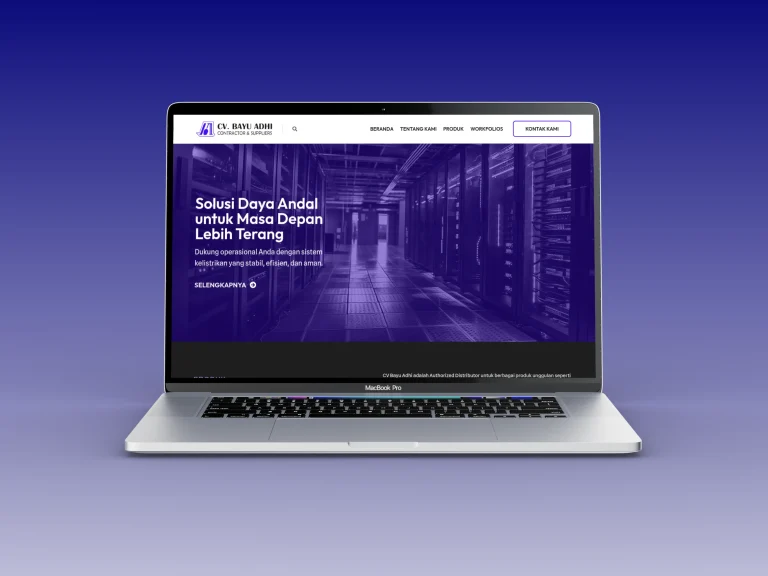 Industrial distributor website development thumbnail for CV Bayu Adhi